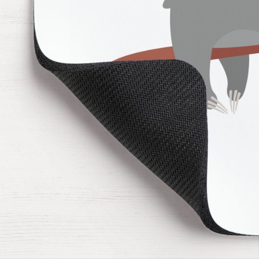 Hübscher BlumenSloth Mousepad (Ecke)