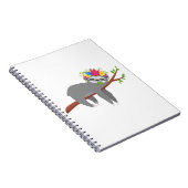 Hübscher BlumenSloth Notizblock (Rechte Seite)