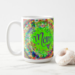 Hübscher Blumenspass Trendy Mama Inspirivity Kaffeetasse