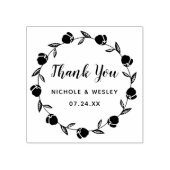 Hübscher Blumenstrauß | 2 Zoll Briefmarke Gummistempel (Prägung)