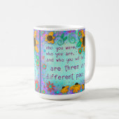 Hübscher Blumenstrauß, den Sie Inspiriert haben Kaffeetasse (VorderseiteRechts)