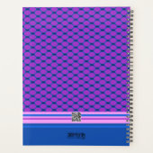 Hübscher Blumenstrauß fröhliche Lila Blaue Kunst Planer (Rückseite)