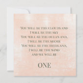 Hübscher Blumenstrauß ( Gold ) Einladung (Rückseite)