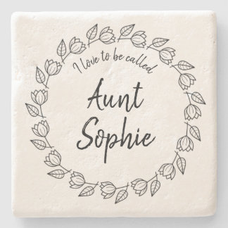 Hübscher Blumenstrauß I Liebe, Tante genannt Steinuntersetzer