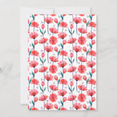 Hübscher Blumenstrauß, Ihr Foto, Geburtstagsparty Einladung (Rückseite)