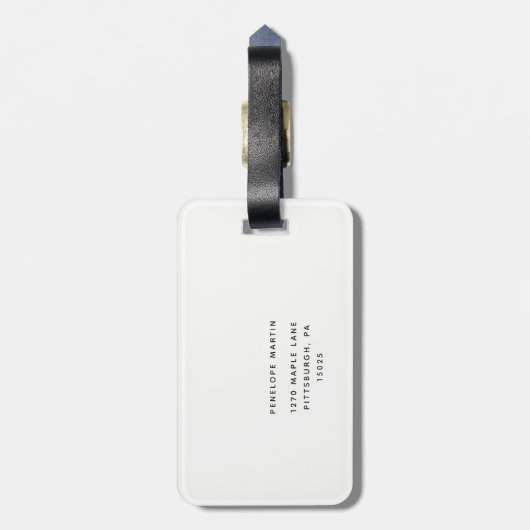 Hübscher Blumenwalder mit Liebe Gepäckträger Gepäckanhänger (Rückseite vertikal)