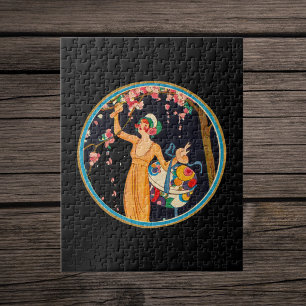 Hübscher Blüten-Baum Kunst-Deko-Art-Damen-Kirsche Puzzle
