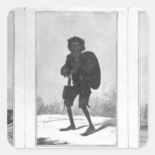 Hübscher Bob, schlechter Bob, gekrümmter Bob, 1819 Quadratischer Aufkleber