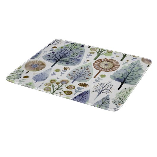 Hübscher Bohemischer Baum Festliche Weihnachtsmänn Schneidebrett (Ecke)