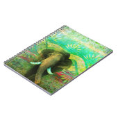 Hübscher Bohemischer Elefant-Türkis-Stammes- Notizblock (Linke Seite)