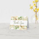 Hübscher botanischer Danksagenkarte Karte (Gelbe Blume)