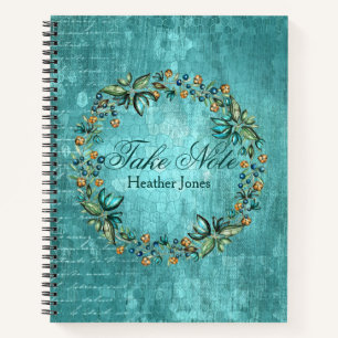 Hübscher botanischer Tod "Take Note" Journal/ Notizblock