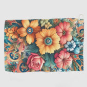 Hübscher Bouquet von Blume Golfhandtuch (Horizontal)