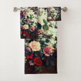 Hübscher Bouquet von Blume in einer Vase Badhandtuch Set