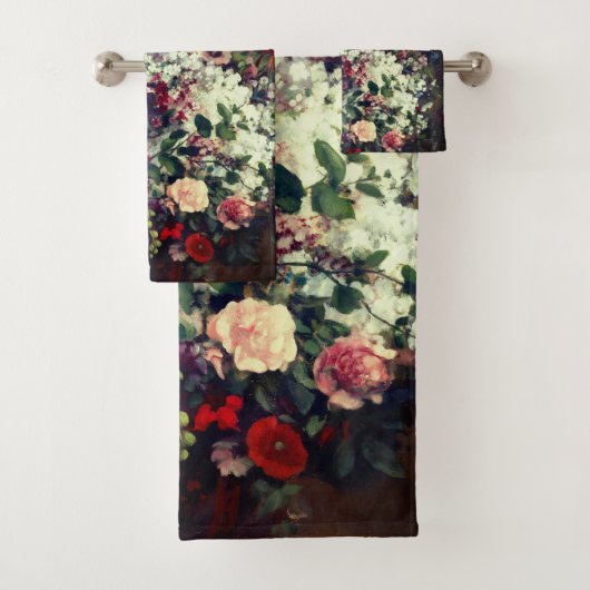 Hübscher Bouquet von Blume in einer Vase Badhandtuch Set (Insitu)