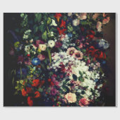 Hübscher Bouquet von Blume in einer Vase Geschenkpapier (Flach)