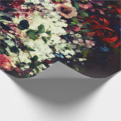 Hübscher Bouquet von Blume in einer Vase Geschenkpapier (Ecke)