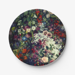 Hübscher Bouquet von Blume in einer Vase Pappteller