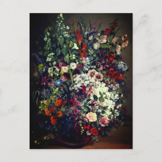 Hübscher Bouquet von Blume in einer Vase Postkarte (Vorderseite)