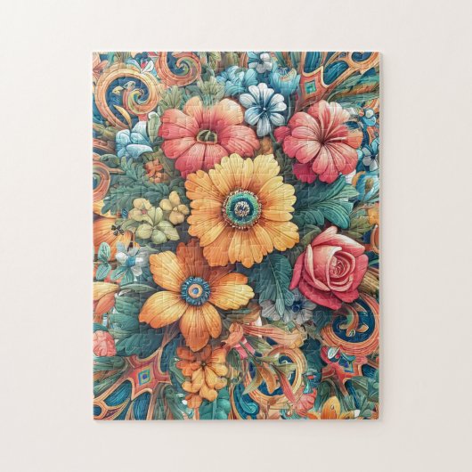 Hübscher Bouquet von Blume Puzzle (Vertikal)