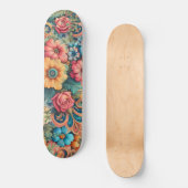 Hübscher Bouquet von Blume Skateboard (Vorderseite)