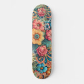 Hübscher Bouquet von Blume Skateboard (Vorderseite)