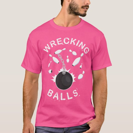 Hübscher Bowling für Männer oder Frauen, die sich T-Shirt (Vorderseite)