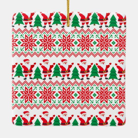 Hübscher Boxer Dog Personalisiert Keramikornament (Rückseite)