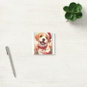 Hübscher brauner weißer Hund  Post-it Klebezettel (Büro)