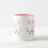Hübscher Buch-Verein-Liebhaber Zweifarbige Tasse (Mittel)