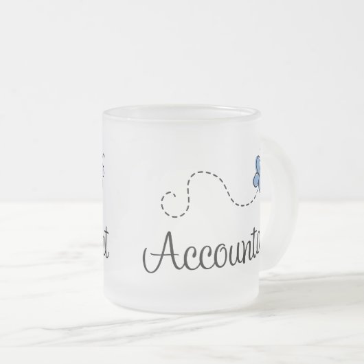 Hübscher Buchhalter Mattglastasse (VorderseiteRechts)