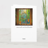 Hübscher bunter Dreamcatcher Karte (Rückseite)