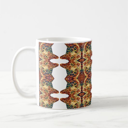 Hübscher bunter Katzentasse Kaffeetasse (Links)