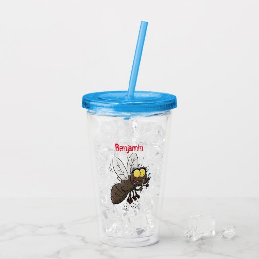 Hübscher Cartoon Acryltrinkbecher (Rückseite Ice)