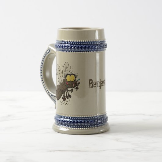 Hübscher Cartoon Bierglas (Vorderseite Links)