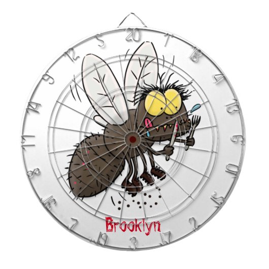 Hübscher Cartoon Dartscheibe (vorne)