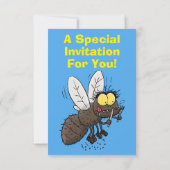 Hübscher Cartoon Einladung (Rückseite)