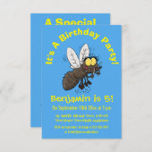 Hübscher Cartoon Einladung (Vorne/Hinten)