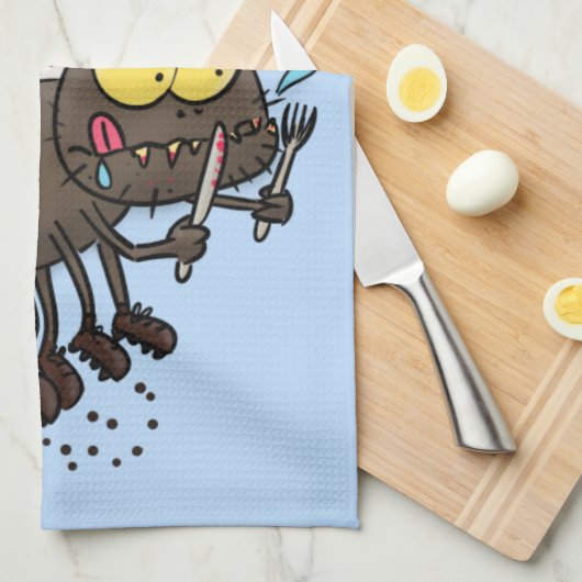 Hübscher Cartoon Geschirrtuch (Viertel Falte)