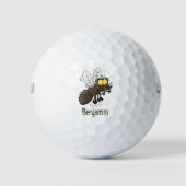 Hübscher Cartoon Golfball (Vorderseite)
