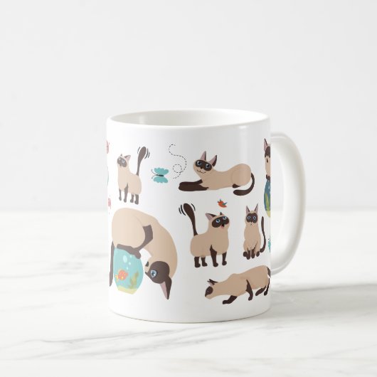 Hübscher Cartoon Kaffeetasse (VorderseiteRechts)