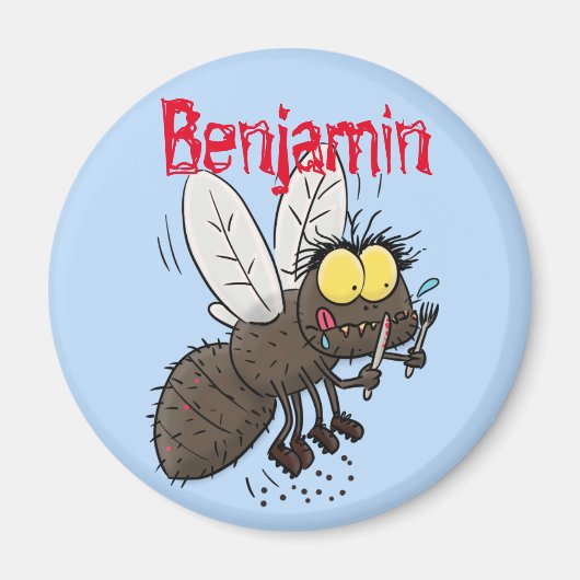 Hübscher Cartoon Magnet (Vorne)
