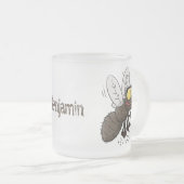 Hübscher Cartoon Mattglastasse (VorderseiteRechts)