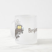 Hübscher Cartoon Mattglastasse (Vorderseite Links)