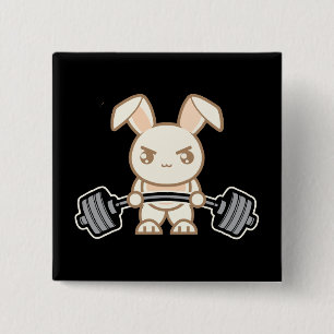 Hübscher Cartoon - Niedliche Anime-Workout Button