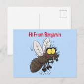 Hübscher Cartoon Postkarte (Vorne/Hinten)