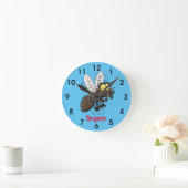 Hübscher Cartoon Runde Wanduhr (Zuhause)