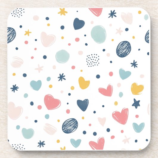 Hübscher Cartoon Sky Getränkeuntersetzer (Vorderseite)