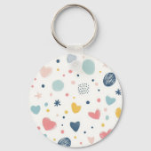 Hübscher Cartoon Sky Schlüsselanhänger (Vorderseite)