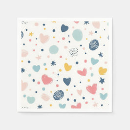 Hübscher Cartoon Sky Serviette